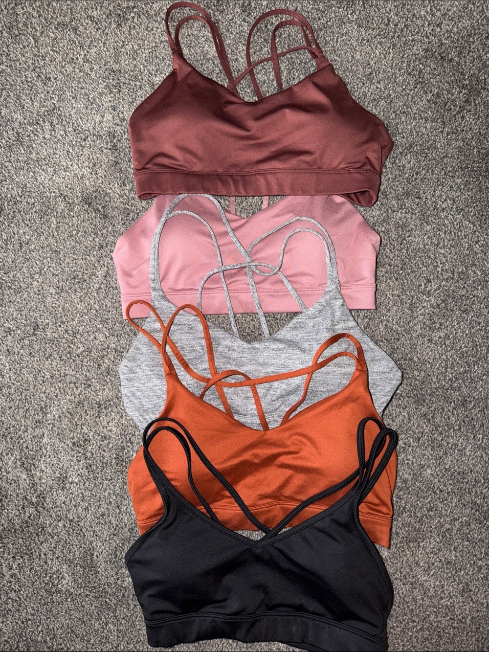 Old Navy Women’s Bralette Set - Mauve, Pink, Gray, Rust, Black